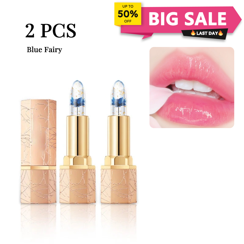 🔥LAST DAY - BUY 1 GET 1 FREE JUST AUD$13.99 EACH👄Crystal Flower Temperature Color Change Jelly Lipstick