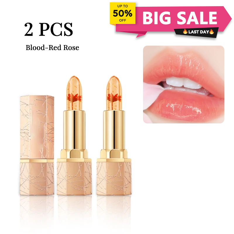 🔥LAST DAY - BUY 1 GET 1 FREE JUST AUD$13.99 EACH👄Crystal Flower Temperature Color Change Jelly Lipstick