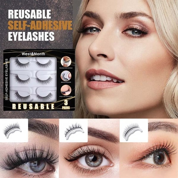 🔥LAST DAY - BUY 1 GET 1 FREE JUST AUD$12.49 EACH🔥🎉Reusable Adhesive Eyelashes