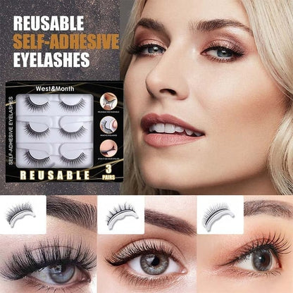 🔥LAST DAY - BUY 1 GET 1 FREE JUST AUD$12.49 EACH🔥🎉Reusable Adhesive Eyelashes
