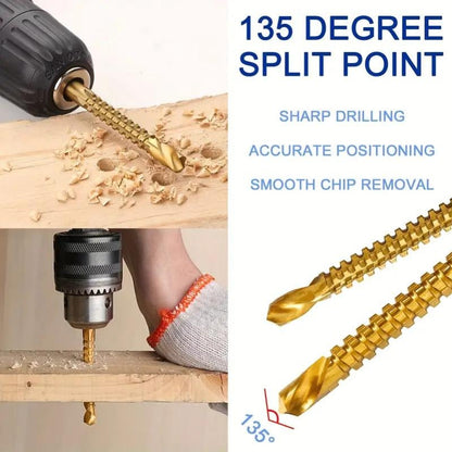 🔥Last Day Buy 1 get 1 free-49% off🔥Titanium-Coated Drill Bit Set