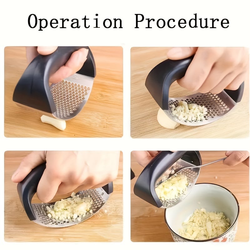 🔥Last Day Buy 1 Get 1 Free AUD$13.99 Each🔥430 Stainless Steel Ring Garlic Press