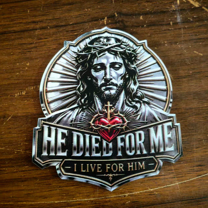 🔥Last Day Buy 1 Get 1 🔥Jesus “He Died For Me” Commemorative Pin💝