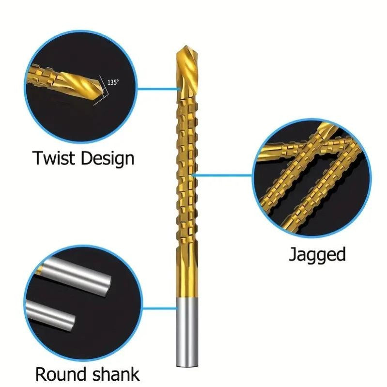 🔥Last Day Buy 1 get 1 free-49% off🔥Titanium-Coated Drill Bit Set