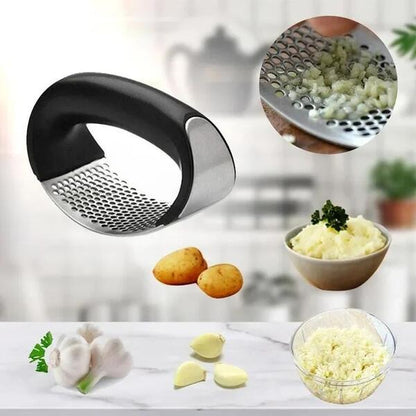 🔥Last Day Buy 1 Get 1 Free AUD$13.99 Each🔥430 Stainless Steel Ring Garlic Press