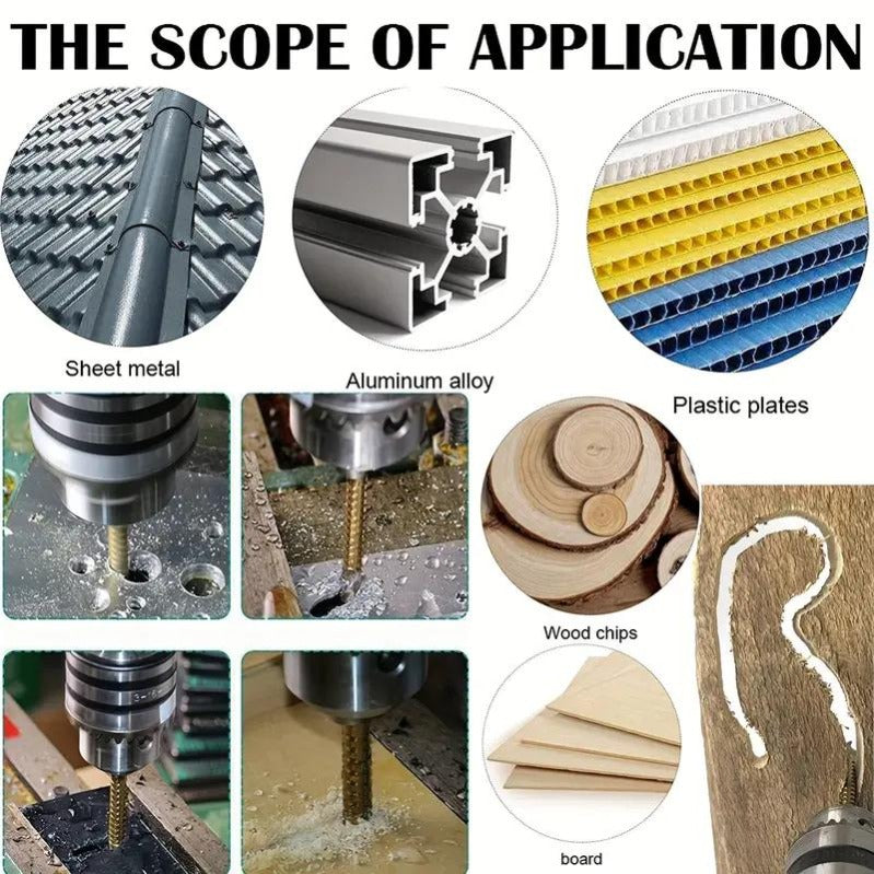 135 degree split point drill bit drilling wood