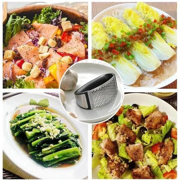 🔥Last Day Buy 1 Get 1 Free AUD$13.99 Each🔥430 Stainless Steel Ring Garlic Press