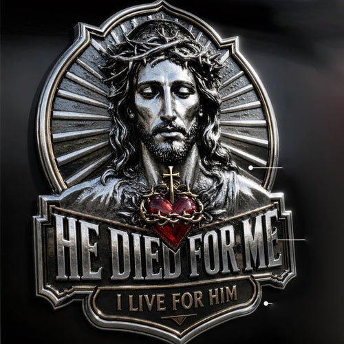 🔥Last Day Buy 1 Get 1 🔥Jesus “He Died For Me” Commemorative Pin💝