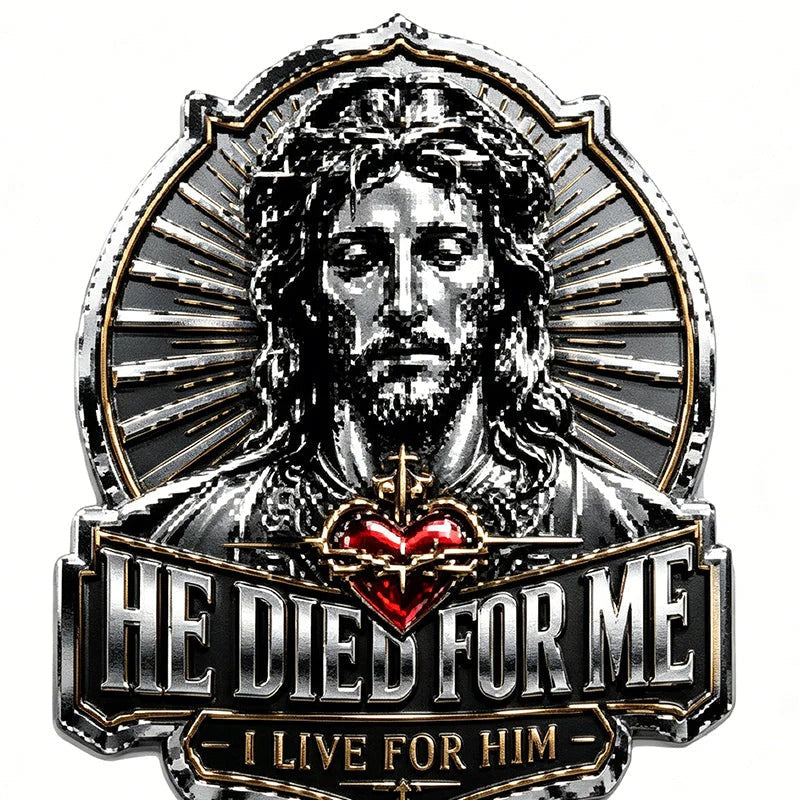 🔥Last Day Buy 1 Get 1 🔥Jesus “He Died For Me” Commemorative Pin💝