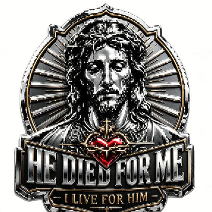 🔥Last Day Buy 1 Get 1 🔥Jesus “He Died For Me” Commemorative Pin💝