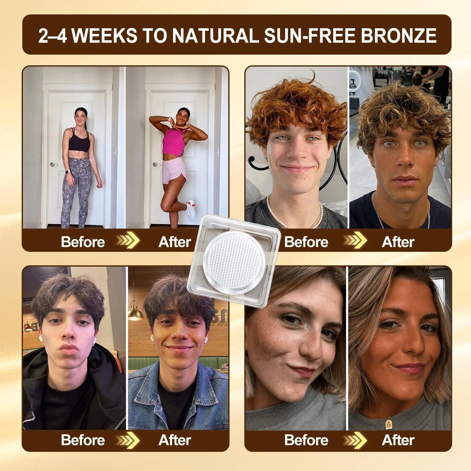 Sun-free bronze before after case 2