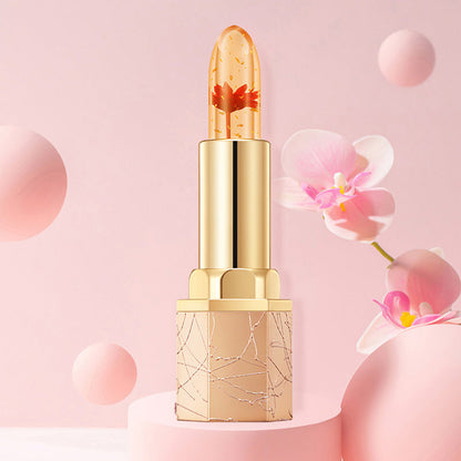 🔥LAST DAY - BUY 1 GET 1 FREE JUST AUD$13.99 EACH👄Crystal Flower Temperature Color Change Jelly Lipstick
