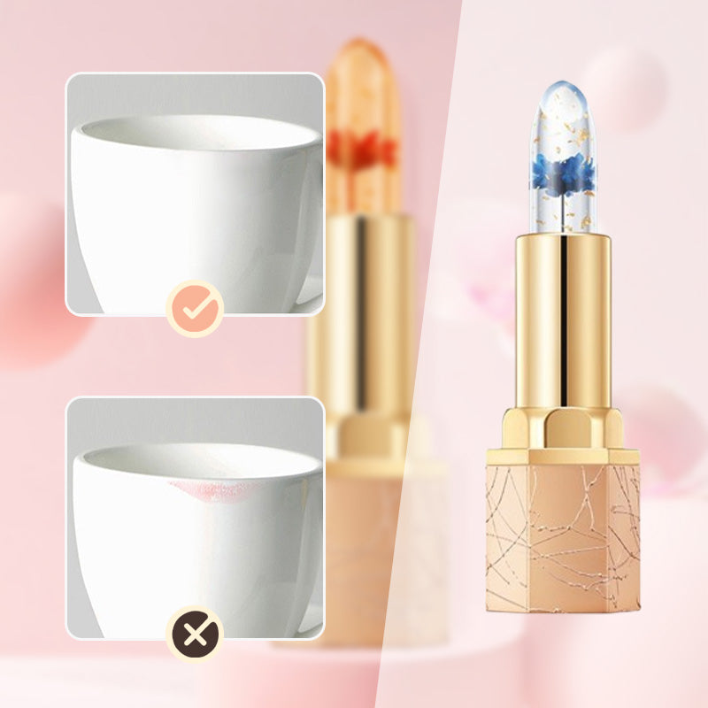 🔥LAST DAY - BUY 1 GET 1 FREE JUST AUD$13.99 EACH👄Crystal Flower Temperature Color Change Jelly Lipstick