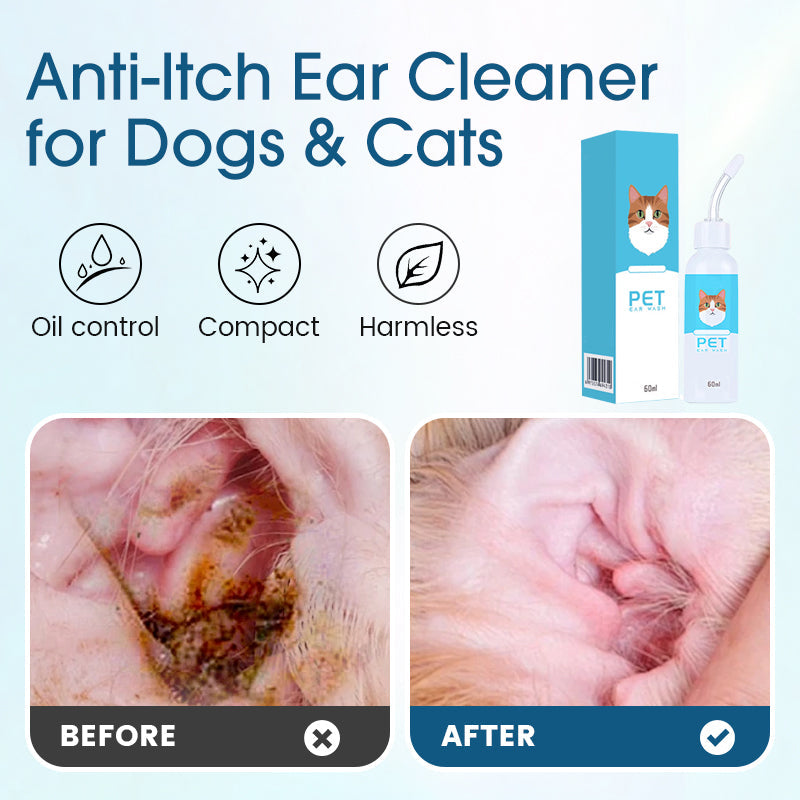 🔥Last Day Buy 2 Get 1🔥Pet Ear Cleanser—Relieves Itchy Ears in Cats and Dogs🐶🐱