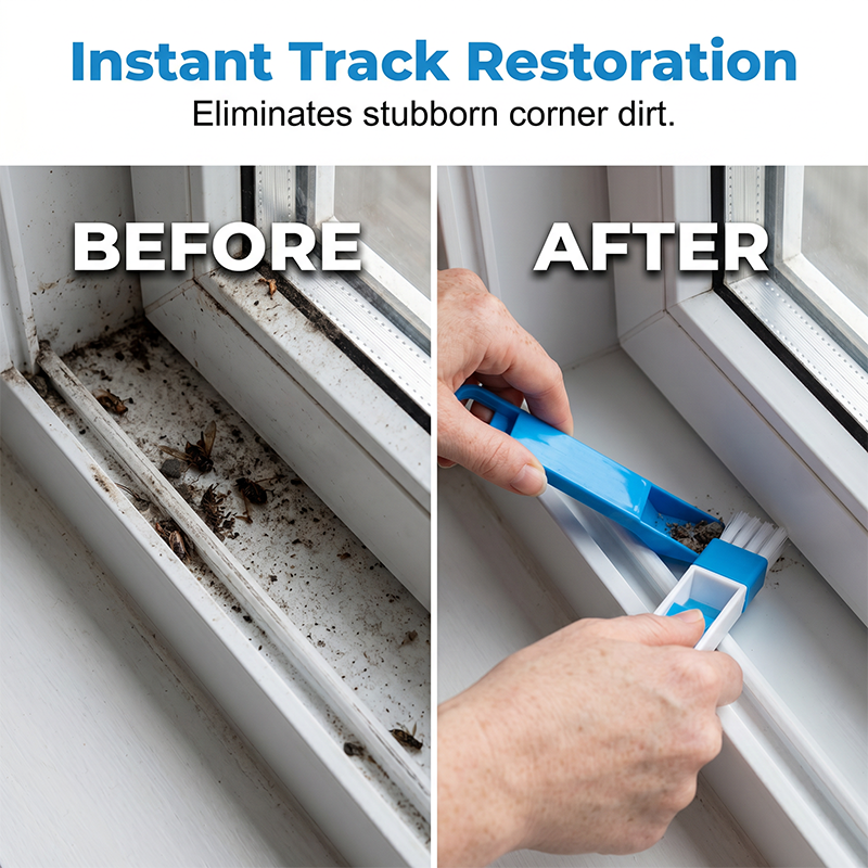 🔥Last Day Buy 1 Get 2 🔥2-in-1 Window Frame Groove Cleaning Brush